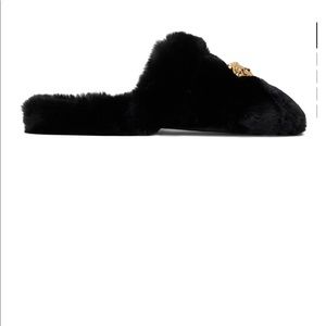 Brand new Versace fur slipper / slides size 39